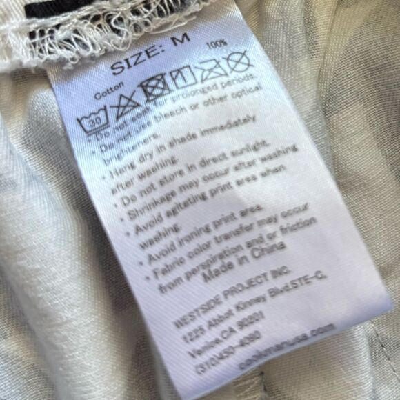 Cookman Chef Pants Waiter’s Pull On Black White Arrows Elastic Waist Mens Medium - Picture 6 of 6